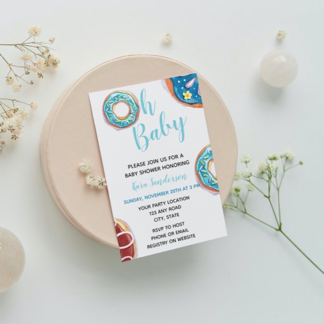 Invitación de Donut Baby Shower (Subido por el creador)