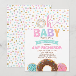 Invitación de Donut Baby Shower Ducha de Donut Spr