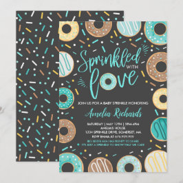 Invitación de Donut Baby Sprinkle Rociada con Amor