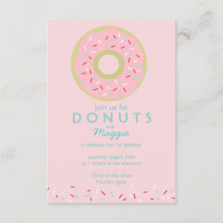 Invitación de Donut Party
