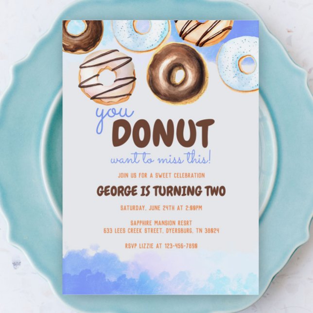 Invitación de Donuts Birthday Boy (Subido por el creador)