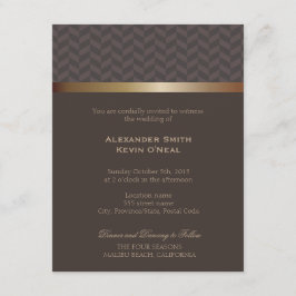 Invitación de dos Bodas de Grooms-Gay