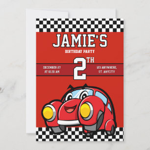 Invitación de dos Fiestas de Carro Rápido