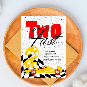 Invitación de dos Fiestas de Carro Rápido