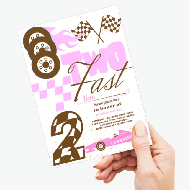 Invitación de dos Fiestas de Carro Rápido (Subido por el creador)