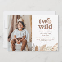 Invitación de dos fotos de paisaje salvaje
