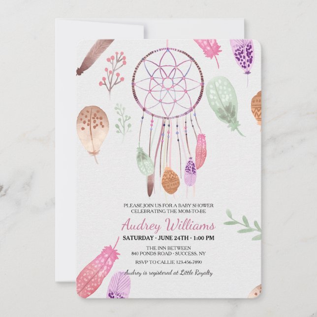 Invitación de Dreamcatcher (Anverso)