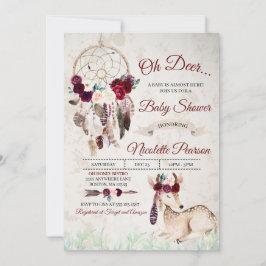 Invitación de Dreamcatcher Baby Shower del