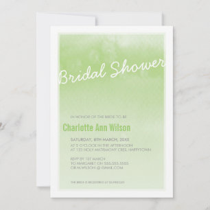 INVITACIÓN DE DUCHA BRIDAL : color verde agua