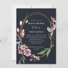 INVITACIÓN DE DUCHA BRIDAL DE LA FLORAL DE BLOSSOM