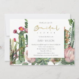 INVITACIÓN DE DUCHA BRIDAL DE LA FOLLETA DE BOHO P