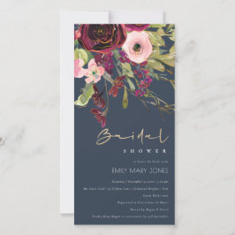 INVITACIÓN DE DUCHA BRIDAL DE LA ROSA ROSA DE ORO