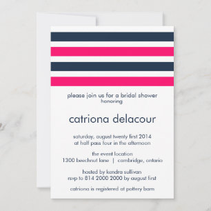 INVITACIÓN DE DUCHA BRIDAL DE ROPA CALIENTE Y DE N