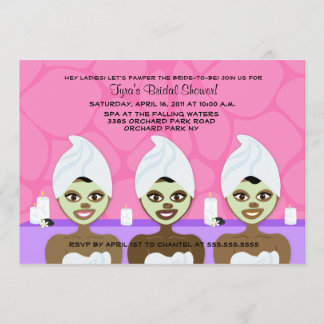 INVITACIÓN DE DUCHA BRIDAL SPA Pink & Purple