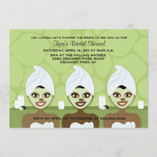 INVITACIÓN DE DUCHA BRIDAL SPA - Verde