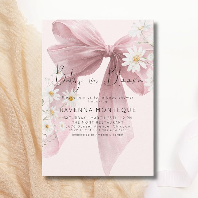 Invitación de ducha de bebé Baby in Bloom Pastel B (Subido por el creador)
