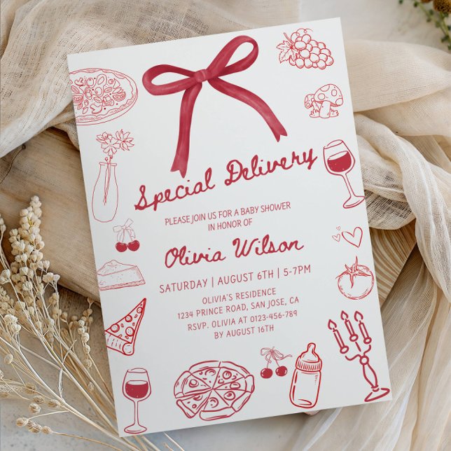 Invitación de Ducha de Bebé de Entrega Especial -  (Subido por el creador)
