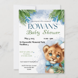 Invitación de ducha de bebé León