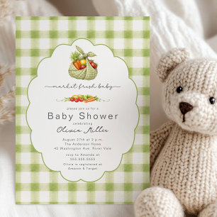 Invitación de Ducha de Bebé 'Market Fresh Baby' pa