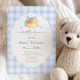 Invitación de Ducha de Bebé Niño Panecito en el Ho