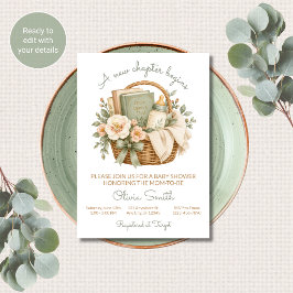 Invitación de Ducha de Bebé 'Nuevo Capítulo Comien