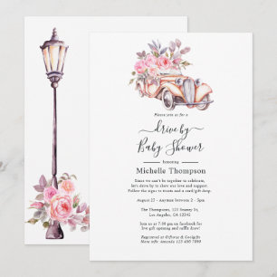 Invitación de ducha de bebé o boda con tema de Par