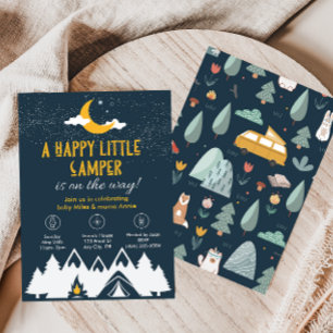 Invitación de ducha de camping