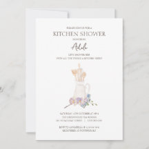 Invitación de Ducha de Cocina