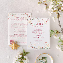 Invitación de ducha de código QR todo en un bebé e