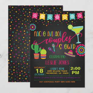 Invitación de ducha de Nacho Promedio Parejas - BL