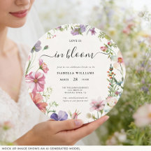 Invitación de Ducha de Novia Floral Amor en Flor