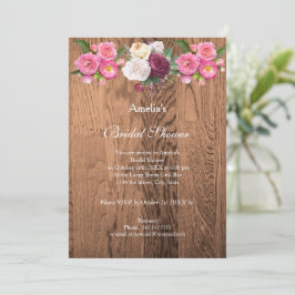 Invitación de ducha de novia rusa vintage