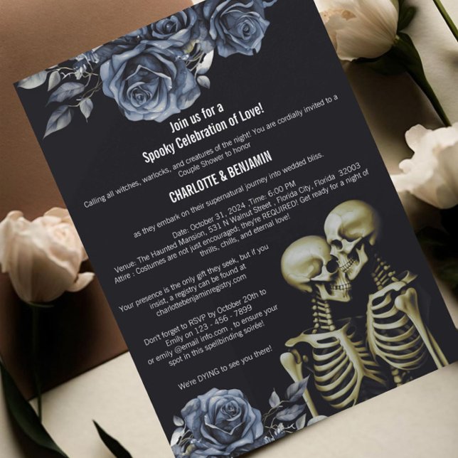Invitación de Ducha de Pareja de Halloween Gótico  (Subido por el creador)