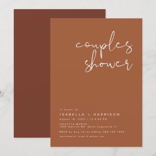 Invitación de ducha de parejas de CORIANDER Boho T