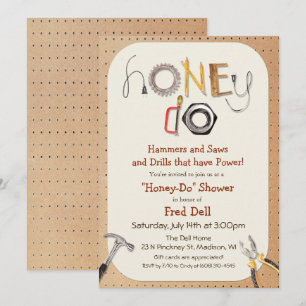 Invitación de ducha de parejas Honey Do