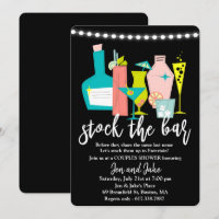 Invitación de ducha de parejas mixta para abastece