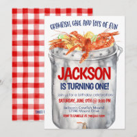 Invitación de ducha de parejas para hervir cangrej