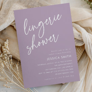 Invitación de ducha de ropa interior minimalista b