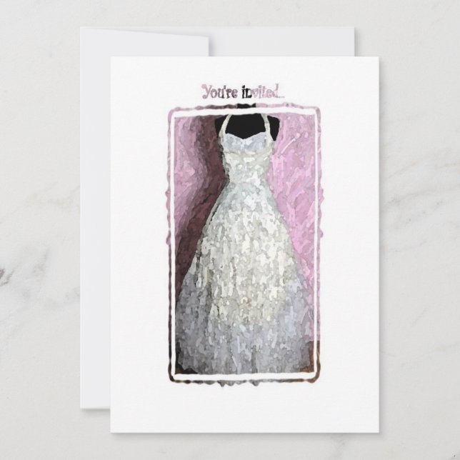 Invitación de ducha de vestimenta de época (Anverso)