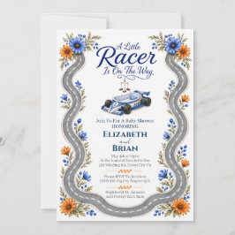 Invitación de ducha Little Racer Bassinet Fórmula 