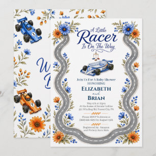 Invitación de ducha Little Racer Bassinet Fórmula