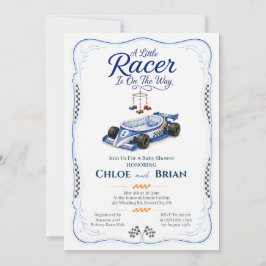 Invitación de ducha Little Racer Bassinet Fórmula 