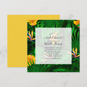 Invitación de ducha virtual exótica tropical