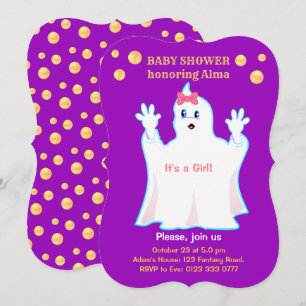 Invitación de duende encantador para baby shower