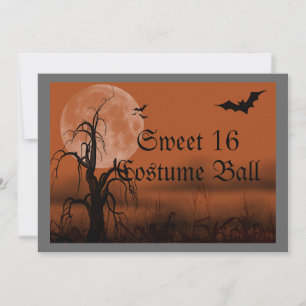 Invitación de Dulces Dieciséis para Baile de Disfr