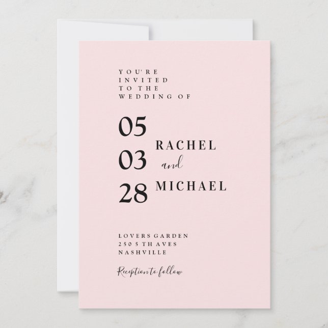 Invitación de Einfache Einladung (Anverso)