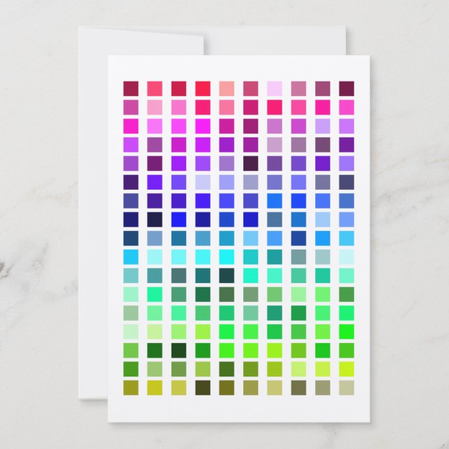 Invitación de ejemplo de color13 (Anverso)
