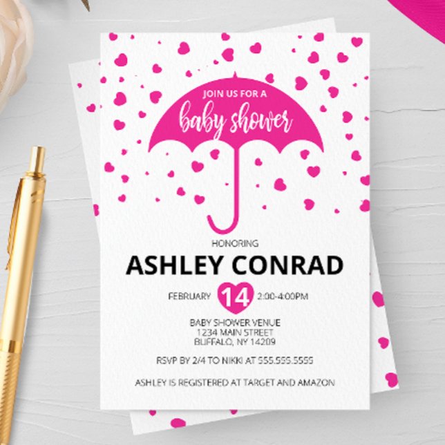 Invitación de el día de San Valentín Baby Shower (Subido por el creador)