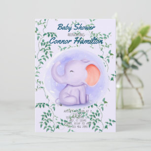 INVITACIÓN DE ELEFANTE DE BEBÉ