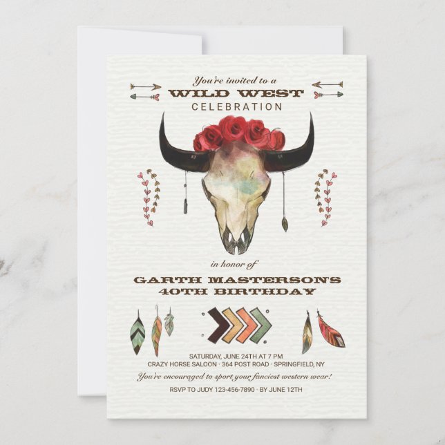 Invitación de Elementos del Oeste (Anverso)